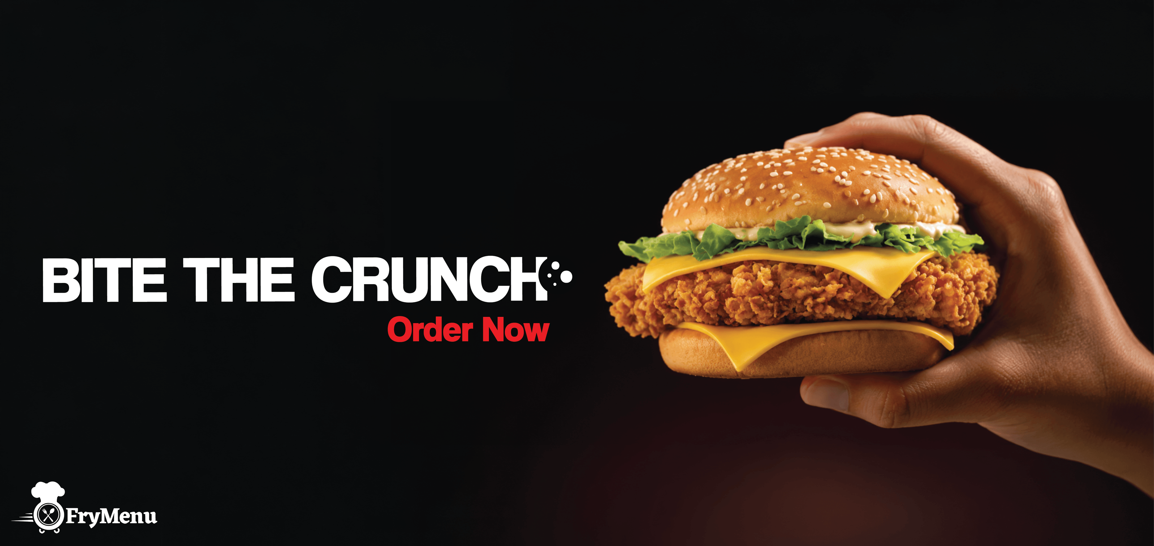 Bite the crunch. Order now from FryMenu.
